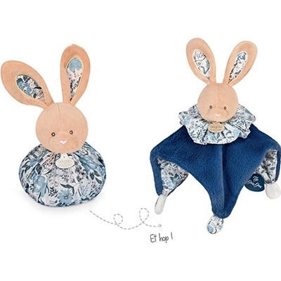 Doudou et Compagnie Paris Doudou Ospalý zajačik modrý 3v1