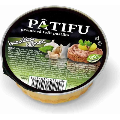 Veto Eco Patifu tofu bazalka a cesnak 100 g
