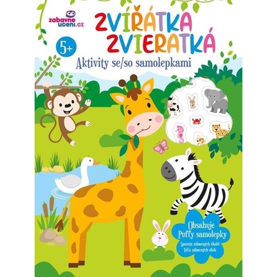 Aktivity se samolepkami zvířátka 5+