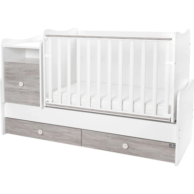 Lorelli Трансформиращо се детско легло Lorelli - Trend Plus, бяло и арт (10150590043P)