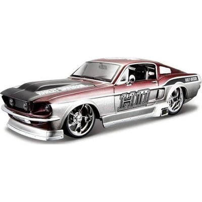 - Harley-Davidson Custom, 1967 Ford Mustang GT, 1: 24 (32160-32168)