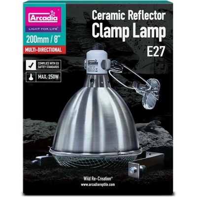 Arcadia Reflector Clamp Lamp Steel 20 cm