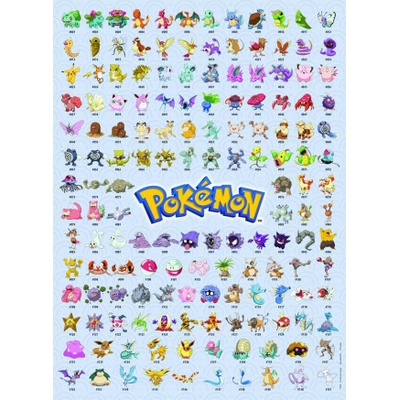Ravensburger Die ersten 151 Pokémon für Erwachsene und Kinder 500 dílků