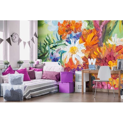 DIMEX ART Самозалепваща се флизелинова фототапета картина - цветен букет 375 x 250 см