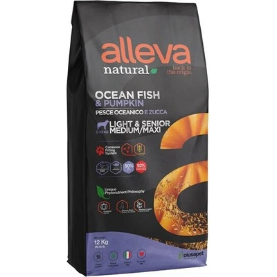Alleva Natural Senior Medium & Maxi Ocean Fish & Pumpkin Light 12 kg