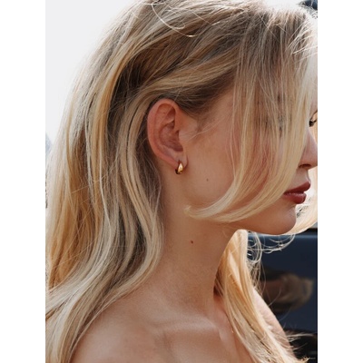 Furiosa Pozlátené kruhové náušnice Junkie SE-JUNKIEEARING-G 1,2 cm
