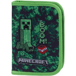 Baagl BAAGL Ученически несесер с един цип Minecraft Boom (A-35982)