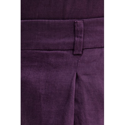 United Colors of Benetton къс панталон дамски от лен (4AGHD902L)