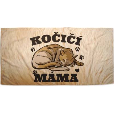 Sabilo ručník s potiskem kočičí máma 30 x 50 cm