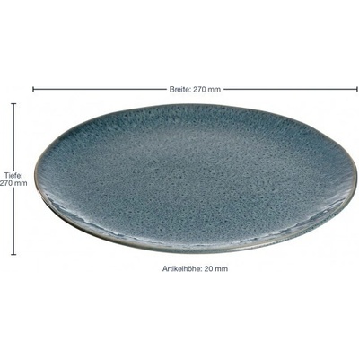 Leonardo MATERA Keramický talíř 27 cm modrý