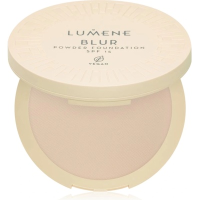 Lumene Blur компактна пудра 2 в 1 SPF 15 цвят No. 1 10 гр