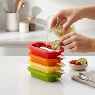 Forma na nanuky Lékué Tvorítka na zmrzlinu Stackable popsicles | veľké (3400223S01U150)