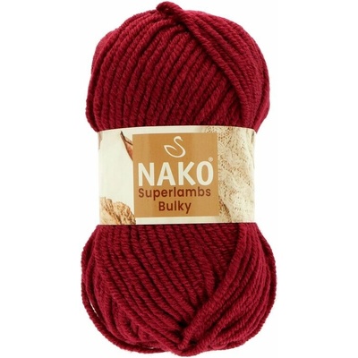Nako Superlambs Bulky 13794 tmavá červená