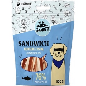VetExpert Mr. Bandit SANDWICH chicken with fish - лакомство за куче, ленти сандвич с пиле и риба, 500 гр - Полша
