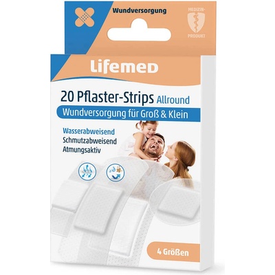 LIFEMED Univerzální náplasti na pokožku 20 ks