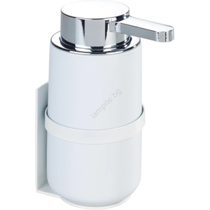 WENKO 54655100 - Дозатор за течен сапун WOYA 250 ml бял/лъскав хром (WE0422)