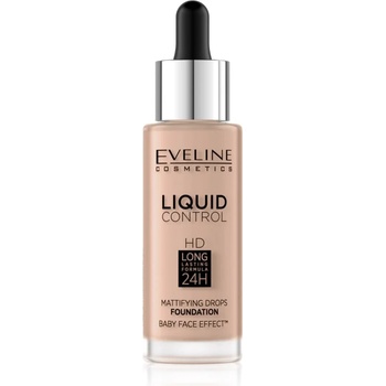 Eveline Cosmetics Liquid Control течен фон дьо тен с пипета цвят 025 Light Rose 32ml