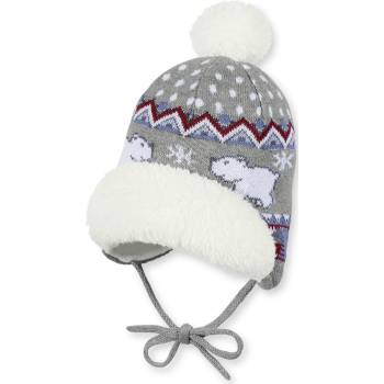 Image 1 of Sterntaler Зимна плетена бебешка шапка Sterntaler - Мечета, 47 сm, 9-12 м (4701530-542)