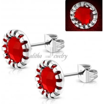 Talitha Чифт обеци " Алено цвете"