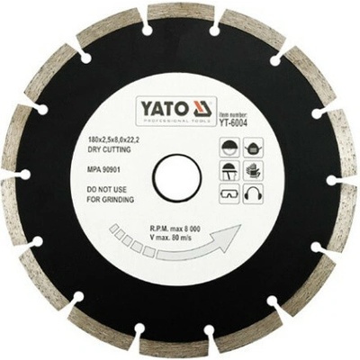 Yato Kotúč diamantový 180 x 22,2 x 2,5 mm YT-6004