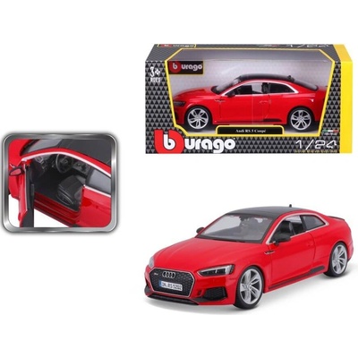 Bburago Audi RS 5 Coupe plus červená 1:24