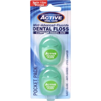 Beauty Formulas dentálna nit Active Dental Floss 2x 12 m