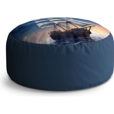 Sablio Taburet Circle Plachetnice mezi horami: 40x50 cm