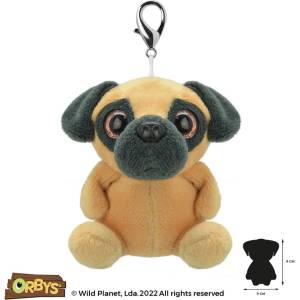 Wild Planet Ключодържател Мопс 9см, Wild Planet (K8525)