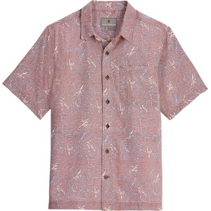Royal Robbins Мъжка риза с копчета Royal Robbins Camino Pucker S/S Shirt - Mahogany Kayaker Pt (033-2703-0511)