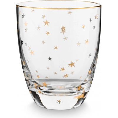 Pip Studio Royal Winter Stars Gold sklenice na vodu 325 ml