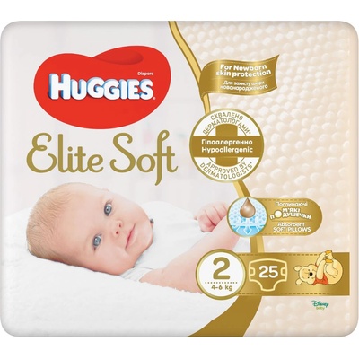 Huggies Бебешки пелени Huggies Extra Care - Размер 2, 3-6 kg, 24 броя (5029053578064)