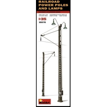 MiniArt Railroad Power Poles & Lamps 1:35
