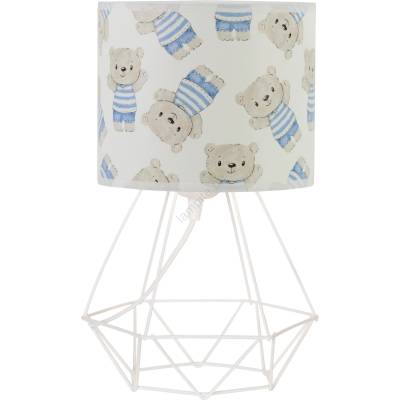 BELIS Детска настолна лампа KIDS ROOM 1xE27/60W/230V Ø 18 cm меченце (BE1029)