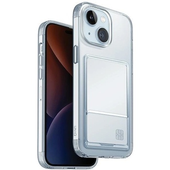 Uniq Кейс Uniq Air Fender ID за iPhone 15 6.1"", прозрачен, с отделение за карти (KXG0074319)