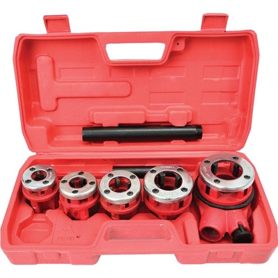 5-dielna sada závitových hláv 3/8", 1/2", 3/4", 1", 5/4" s račňou a rukoväťou, GEKO