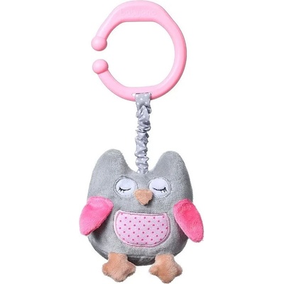 BabyOno Плюшена сова с вибрация Babyono - София, розова (5901435409480-розов)