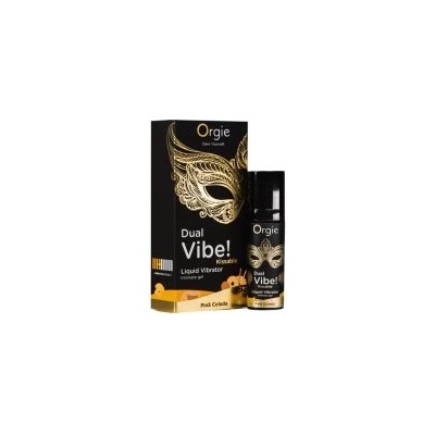Orgie Dual Vibe! Целуващ се течен вибратор Пина Колада 15 мл (P24444)