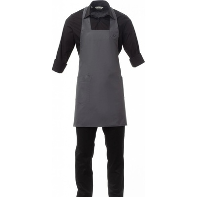 PayPer BRASSERIE zástěra s laclem šedá