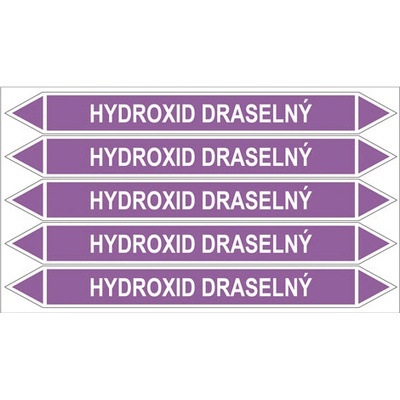 Značení potrubí, hydroxid draselný PZGL 007198