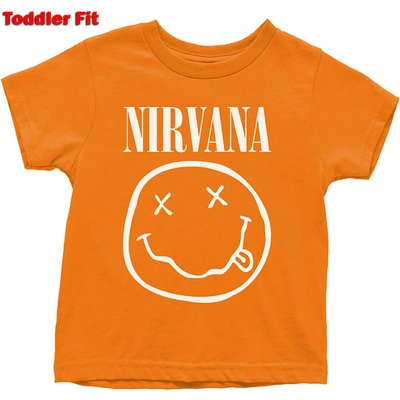 ROCK OFF Детска тениска Nirvana - White Happy Face - ROCK OFF - NIRVTS03TO