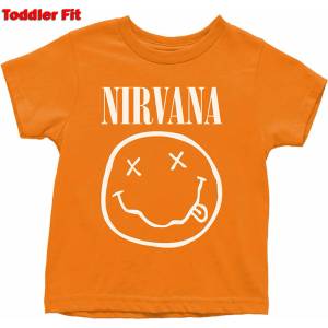 ROCK OFF Детска тениска Nirvana - White Happy Face - ROCK OFF - NIRVTS03TO