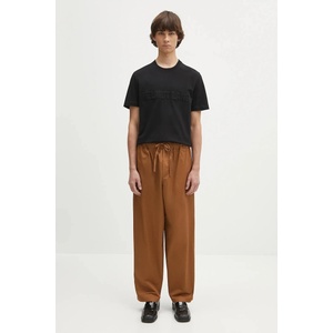 Helmut Lang Памучна тениска EMBOSSED. TEE. ROUNDED (P01HM508)