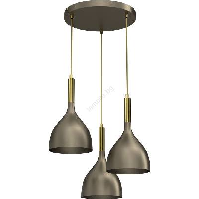 Luminex Пендел NOAK 3xE27/15W/230V месинг/златист (LU4004)