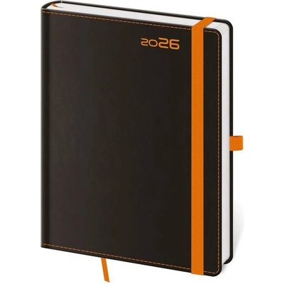 Helma A5 denný 2026 BLACK ORANGE