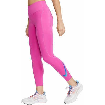 Nike dámske legíny NK DF FST SW HBR MR 7/8 TGHT ružová