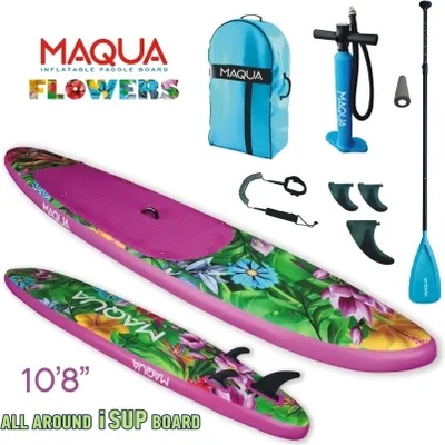 Maqua Надуваем стендъп падъл борд Maqua Flowers 10'8 (SUP00007)