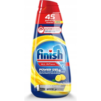 Finish All In 1 Max Power gél do umývačky riadu Lemon 900 ml