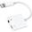 JOYROOM Audio Converter Lightning to Lightning and 3.5mm Aux - Lightning адаптер към 3.5 аудио изход и Lightning изход (6.5см) (бял)