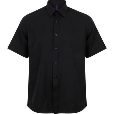 Henbury pánska funkčná košeľa black H595