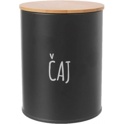 Orion dóza plech Bambus Čaj Black 9,5 cm